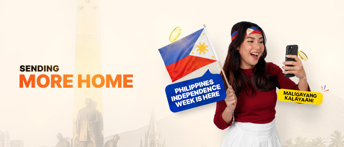 Philippines independence day send money back home via remit choice